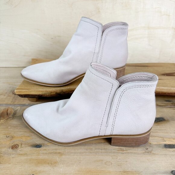 Aldo Gweria Ankle Leather Pale Pink Pull On Boots Women's 8.5 Pastel Soft - Picture 2 of 8